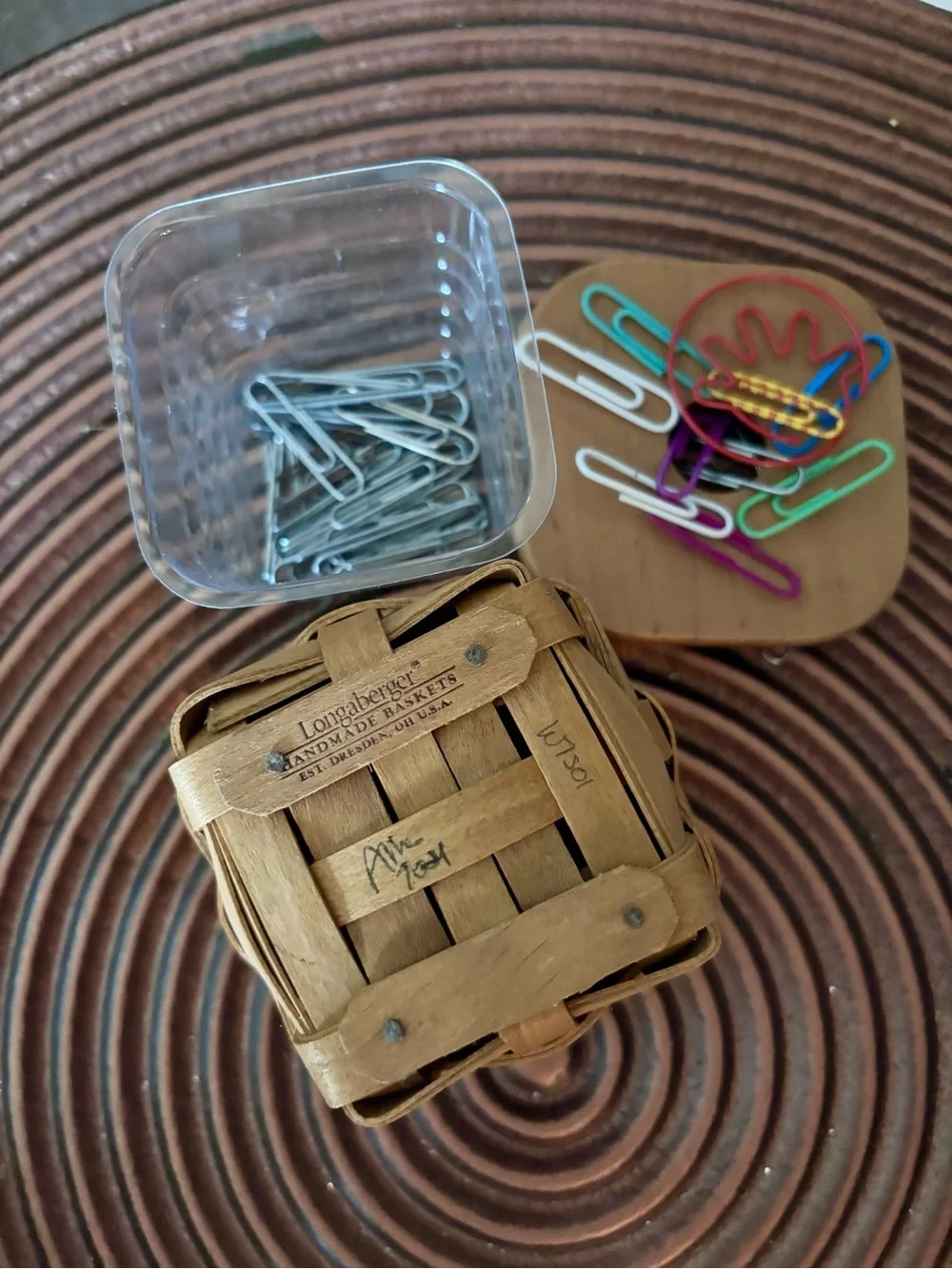 Longaberger Basket w/ Magnetic Lid